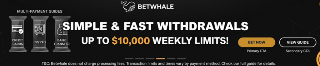 BetWhale withdrawal & banking guide