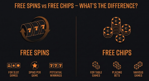 Free spins vs free chips – what’s the difference?